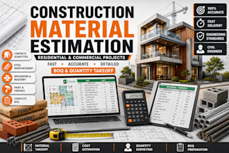 estimate construction materials and quantities