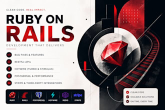 develop, fix, and optimize your ruby on rails application