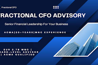 be your fractional cfo and financial advisor