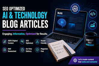 write SEO optimized ai and technology blog articles