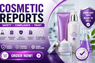 do cosmetic safety report, cpnp, scpn, toxicology report and mocra compliance