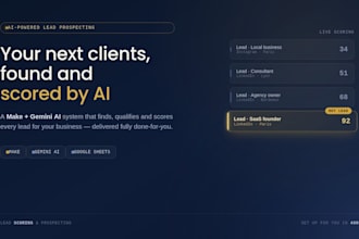 build an ai lead scoring system with google sheets and gemini