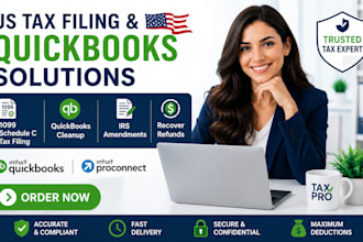 do US 1099 schedule c tax filing quickbooks cleanup irs amendments, corporation