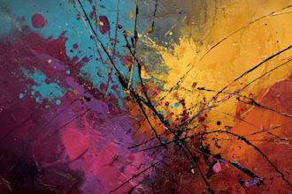 create unique abstract art illustrations