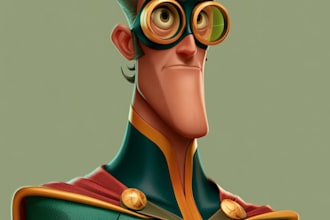 create superhero caricature for you