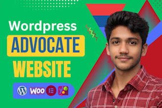 build wordpress website for law firm and advocate portfolio