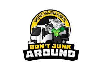 make magnificent cool hip logo for junk removal business