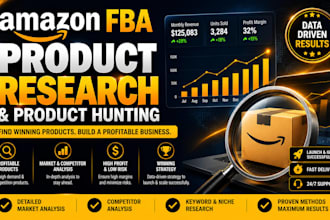 do professional amazon product research and product hunting