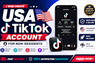 create USA tiktok account, tiktok us account for non resident