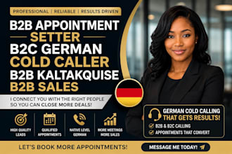 b2b appointment setter b2c german cold caller b2b kaltakquise b2b sales