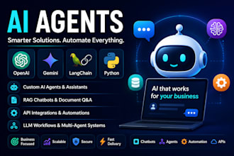 build ai agents using openai, gemini, langchain and python