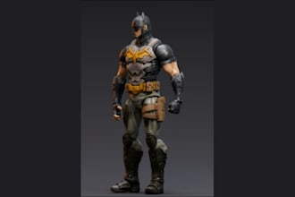 create 3d action figure,articulated action figure sculpt,3d object for printing