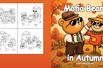 bold and easy coloring book for amazon KDP