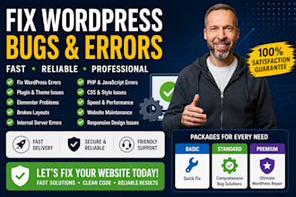 quickly fix wordpress bugs and errors