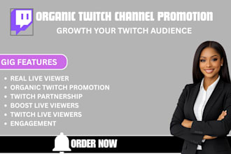 do organic twitch channel promotion for real audience growth