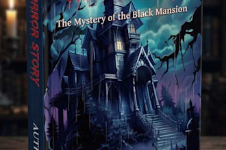 design a professional horror book cover and 3d mockup