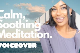 record a calming, and relaxing female british voiceover