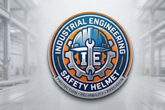 design industrial engineering safety helmet logo