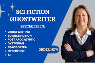 ghostwrite your sci fiction ya dystopian space opera cyberpunk ai novel