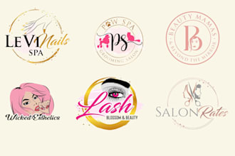 do beauty makeup artist cosmetic or spa logo design