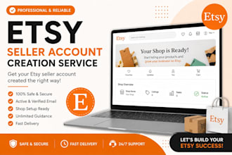 create and set up a professional etsy seller account