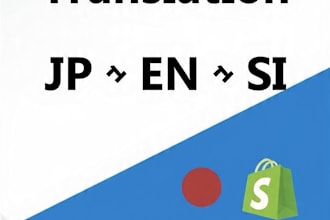 translate japanese to english and sinhala for amazon shopify