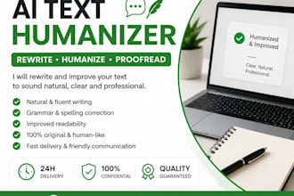 rewrite and humanize ai generated text