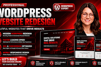 redesign wordpress website for better speed SEO and conversions