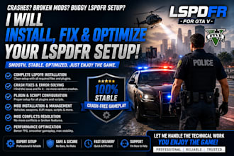 develop fivepd, lspdfr and nopixel inspired police rp server for fivem
