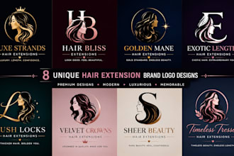 hair extension logo shopify store beauty flyer hair extension website hair salon