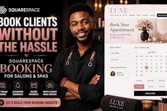 build a squarespace booking website for your salon or spa