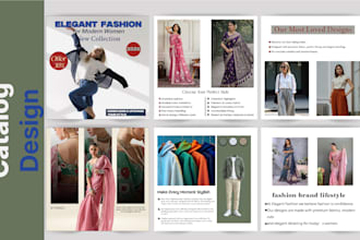design product catalog magazine design, brochure