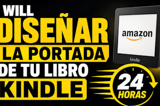 diseno la portada de tu libro kindle en solo 24 horas