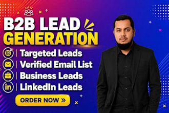 do b2b lead generation, linkedin lead generation and email list building