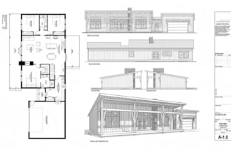 draw architectural plans, house plans, floor plans, blueprints and cad drawings