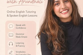 be your personal spoken english tutor or teacher