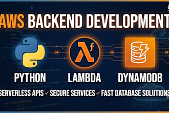 build serverless AWS backend with lambda dynamodb and python