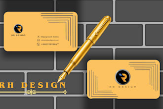 do premium modern and luxury 3d business card design
