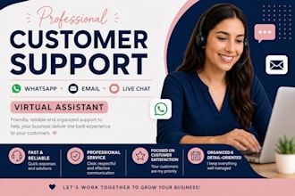 provide professional customer support via whatsapp email and live chat