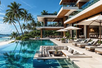 create 3d architectural visualization d5 rendering exterior interior sketchup