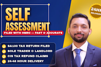 prepare and file UK self assessment tax return sa100 with hmrc