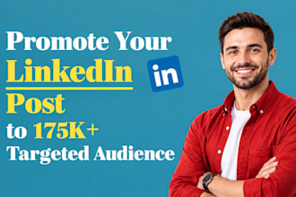 share and promote your content to my 175k linkedin audience