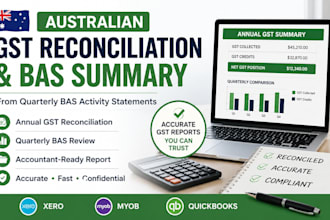 prepare your australian annual gst reconciliation from quarterly bas statements