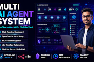 deploy multi agent system dashboard obsidian vault mcp n8n openclaw jarvis ai