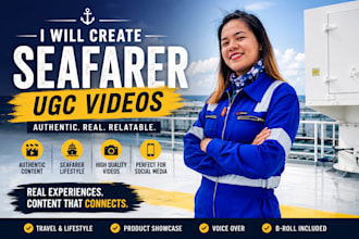 create travel and lifestyle ugc videos as a seafarers pov