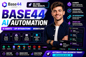 build base44 ai agents automation workflows API integrations