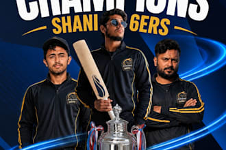 design professional sports and cricket posters