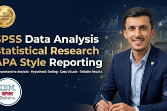 do spss data analysis, statistical analysis, and research reporting