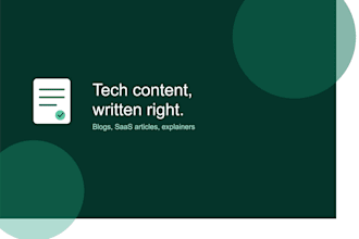 write SEO tech and saas blog articles