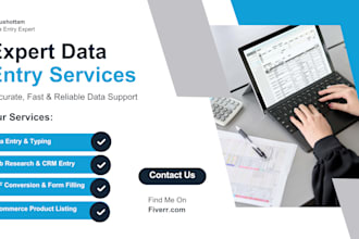 do data entry, web research, form filling and CRM data entry
